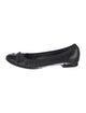 Chanel Interlocking CC Logo Leather Flats