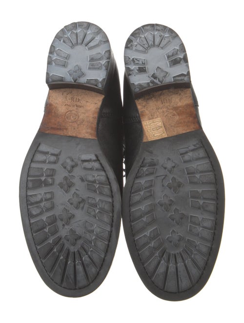 Chanel Interlocking CC Logo Leather Combat Boots