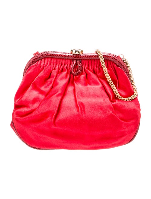 Chanel Lizard-Trimmed CC Frame Evening Bag