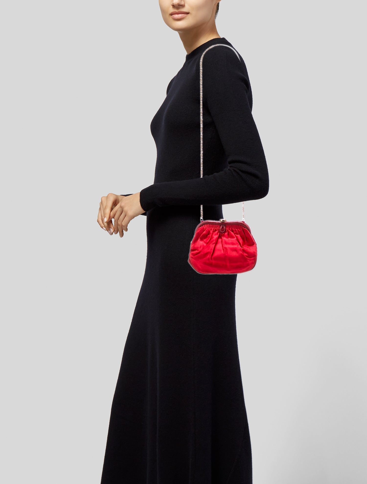 Chanel Lizard-Trimmed CC Frame Evening Bag