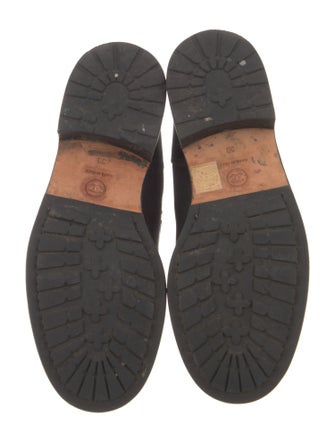 Chanel Interlocking CC Logo Leather Combat Boots