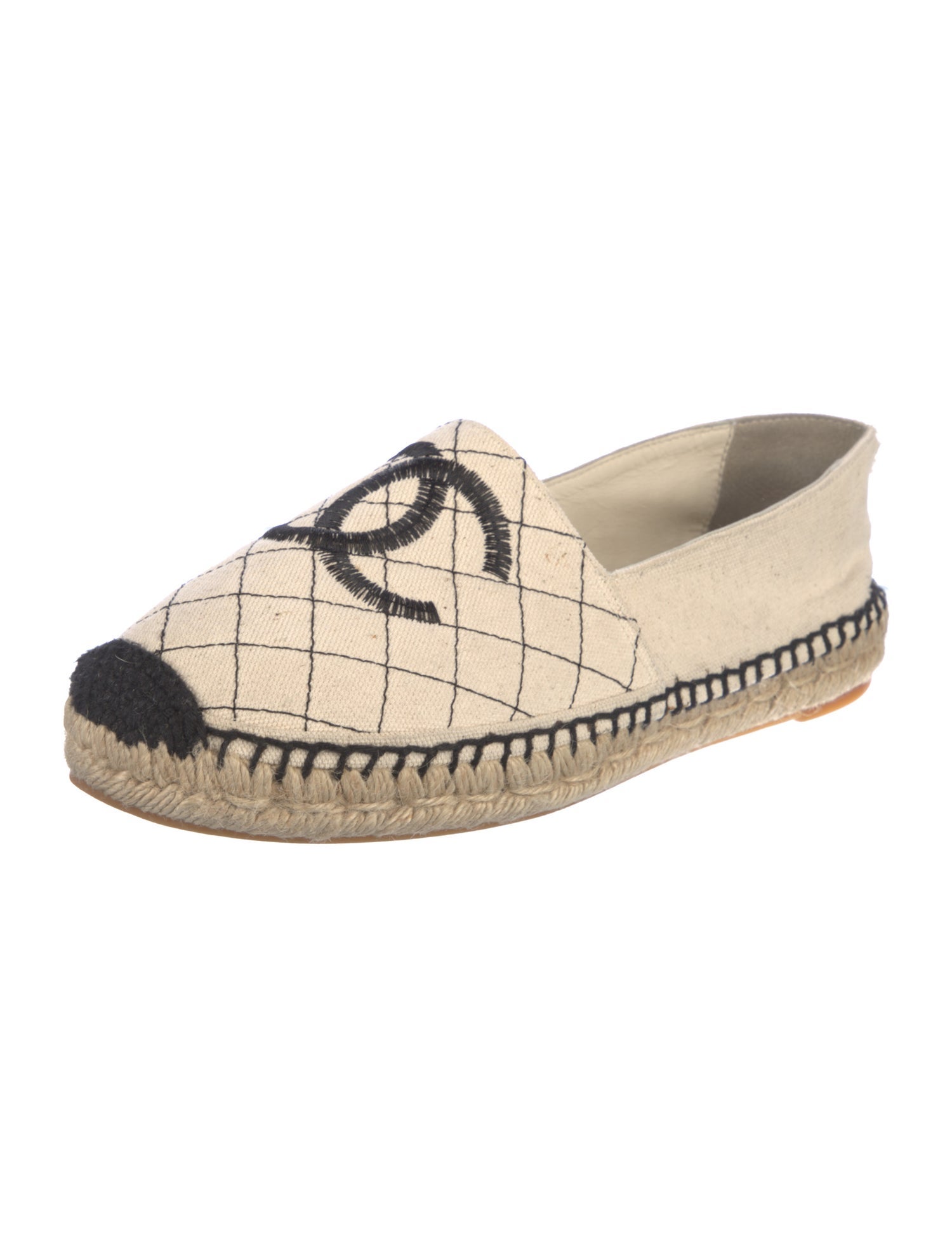 Chanel 2018 Interlocking CC Logo Espadrilles