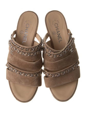 Chanel 2019 Interlocking CC Logo Slides