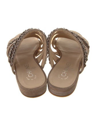 Chanel 2019 Interlocking CC Logo Slides