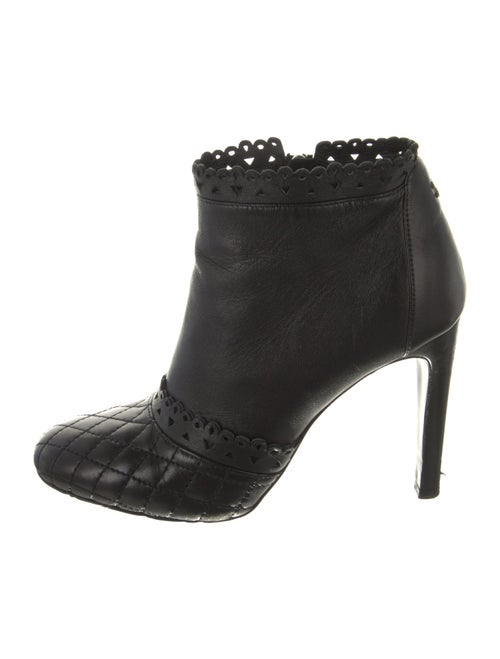 Chanel Interlocking CC Logo Leather Boots