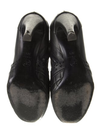 Chanel Interlocking CC Logo Leather Boots