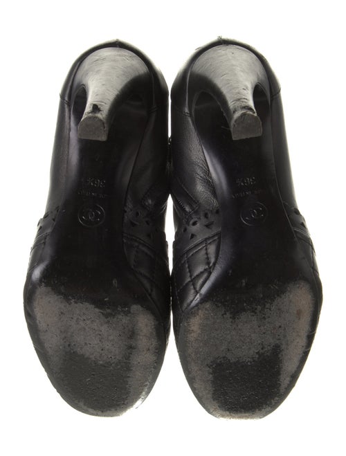 Chanel Interlocking CC Logo Leather Boots