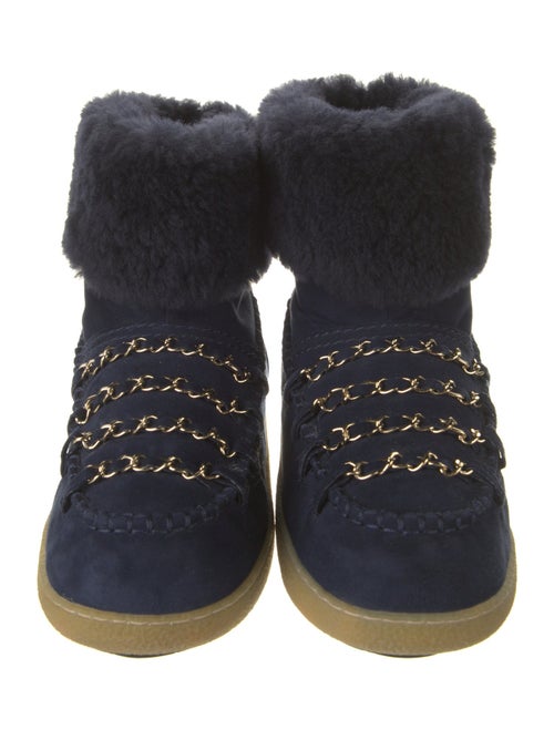 Chanel 2017 Interlocking CC Logo Snow Boots