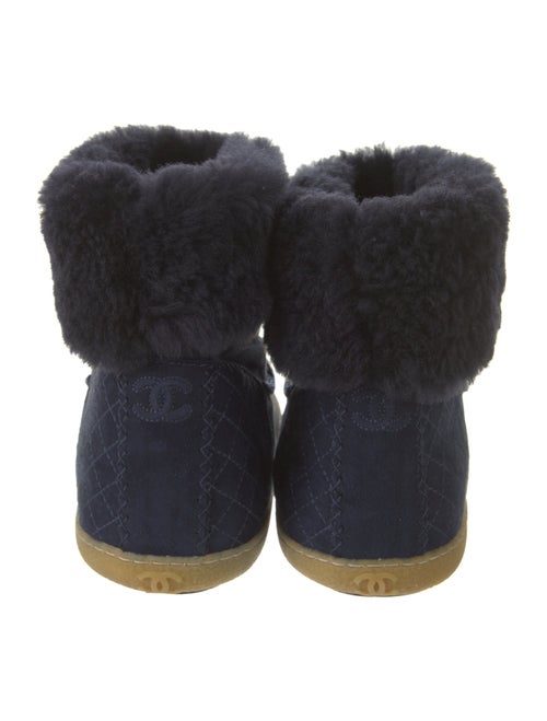 Chanel 2017 Interlocking CC Logo Snow Boots