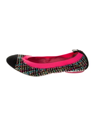 Chanel 2013 Interlocking CC Logo Ballet Flats