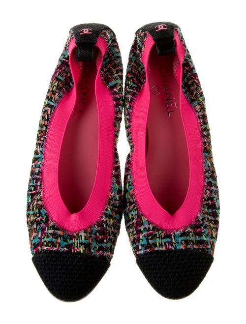 Chanel 2013 Interlocking CC Logo Ballet Flats