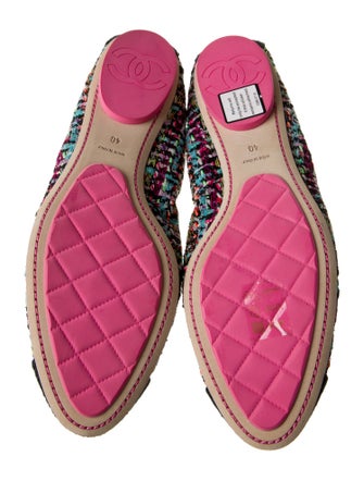 Chanel 2013 Interlocking CC Logo Ballet Flats