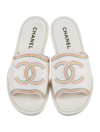 Chanel 2021 Interlocking CC Logo Slides