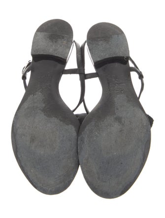 Chanel 2007 Interlocking CC Logo T-Strap Sandals