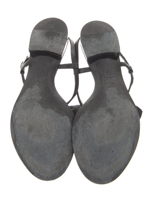 Chanel 2007 Interlocking CC Logo T-Strap Sandals