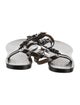 Chanel T-Strap Interlocking CC Logo T-Strap Sandals