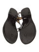 Chanel T-Strap Interlocking CC Logo T-Strap Sandals