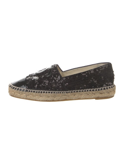Chanel Interlocking CC Logo Sequins Espadrilles