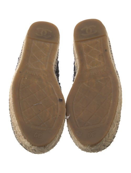 Chanel Interlocking CC Logo Sequins Espadrilles
