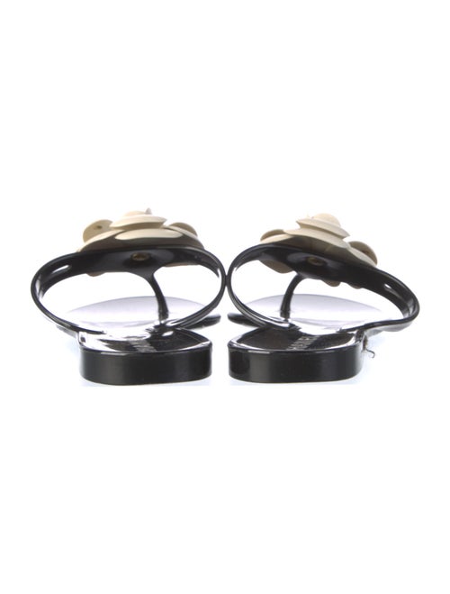 Chanel Interlocking CC Logo Rubber Slides