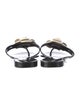 Chanel Interlocking CC Logo Rubber Slides