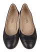 Chanel Interlocking CC Logo Leather Ballet Flats