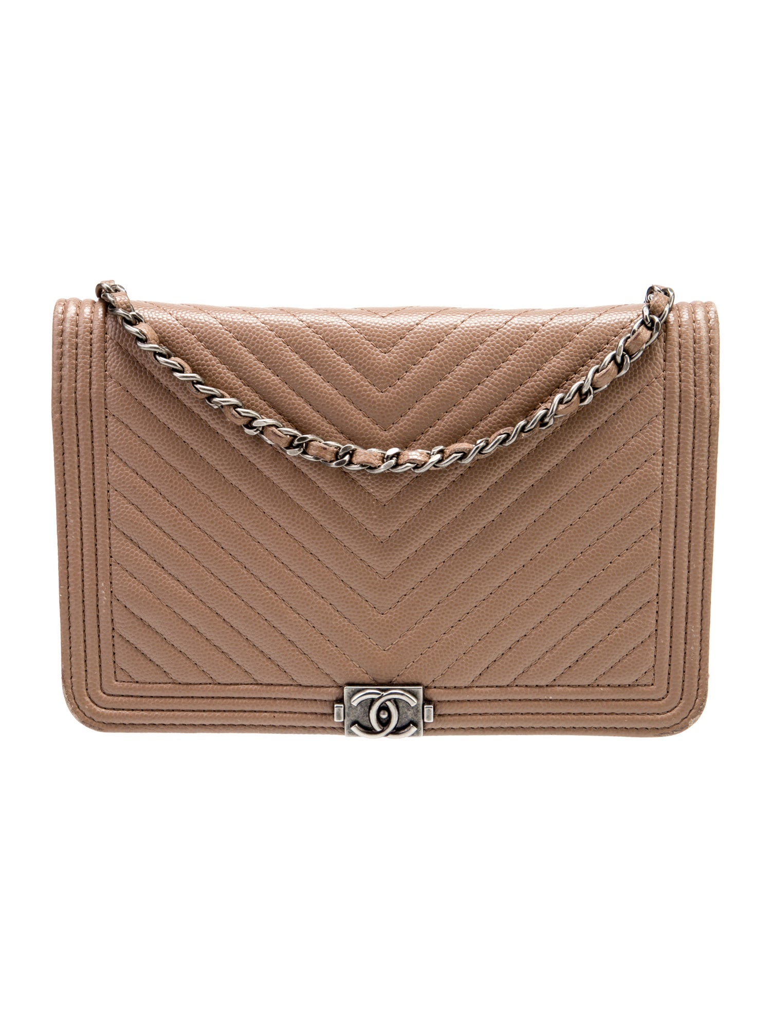 Chanel Chevron Boy Wallet On Chain