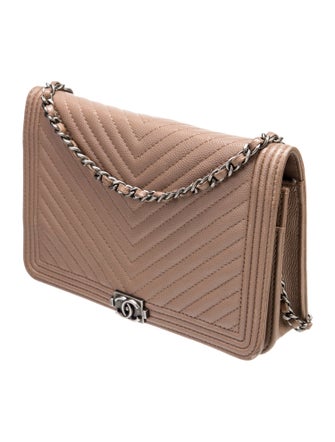 Chanel Chevron Boy Wallet On Chain