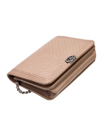 Chanel Chevron Boy Wallet On Chain