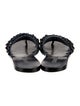 Chanel Interlocking CC Logo Leather Slides