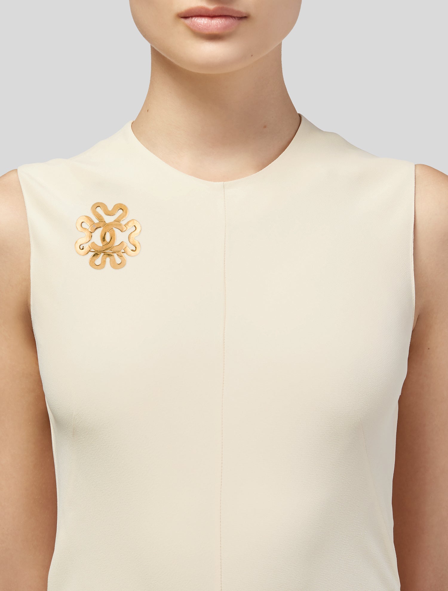 Chanel Vintage CC Pin Brooch