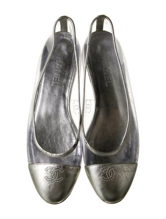 Chanel Interlocking CC Logo PVC Ballet Flats