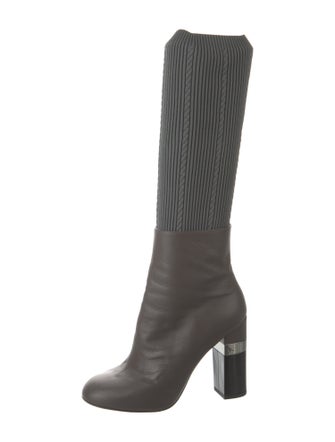Chanel 2016 Interlocking CC Logo Sock Boots