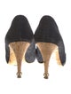 Chanel Interlocking CC Logo Tweed Pumps