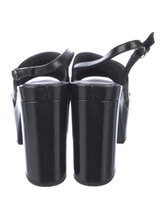 Chanel Interlocking CC Logo Leather Mules