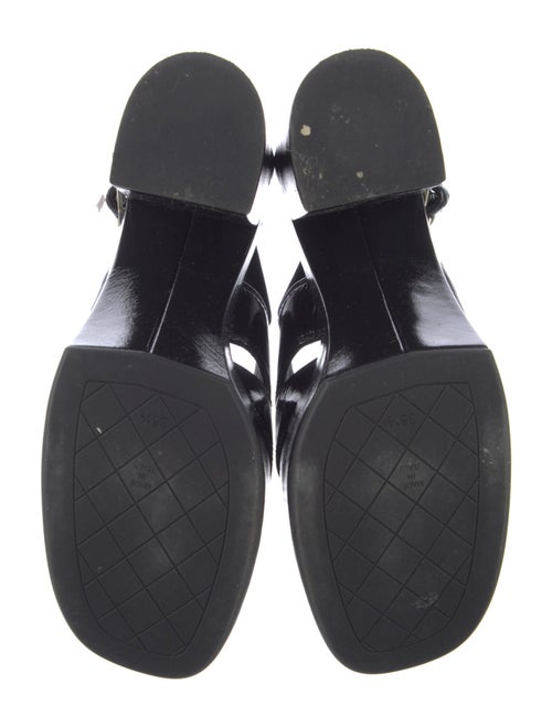 Chanel Interlocking CC Logo Leather Mules