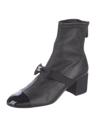 Chanel 2023 Interlocking CC Logo Combat Boots