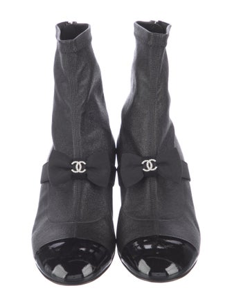 Chanel 2023 Interlocking CC Logo Combat Boots