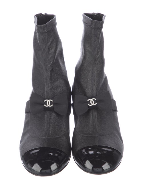 Chanel 2023 Interlocking CC Logo Combat Boots