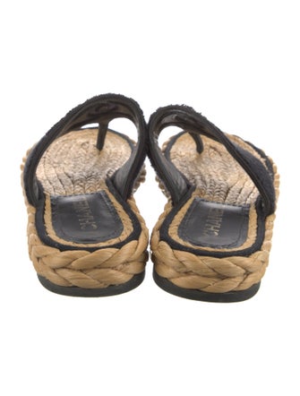 Chanel Interlocking CC Logo Terry Cloth Espadrilles