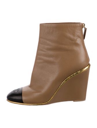 Chanel 2022 Interlocking CC Logo Boots