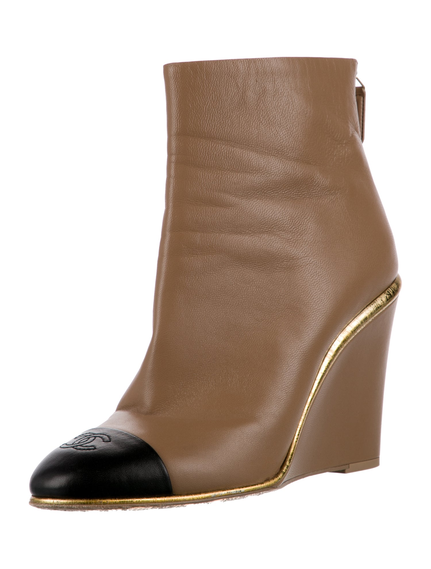 Chanel 2022 Interlocking CC Logo Boots