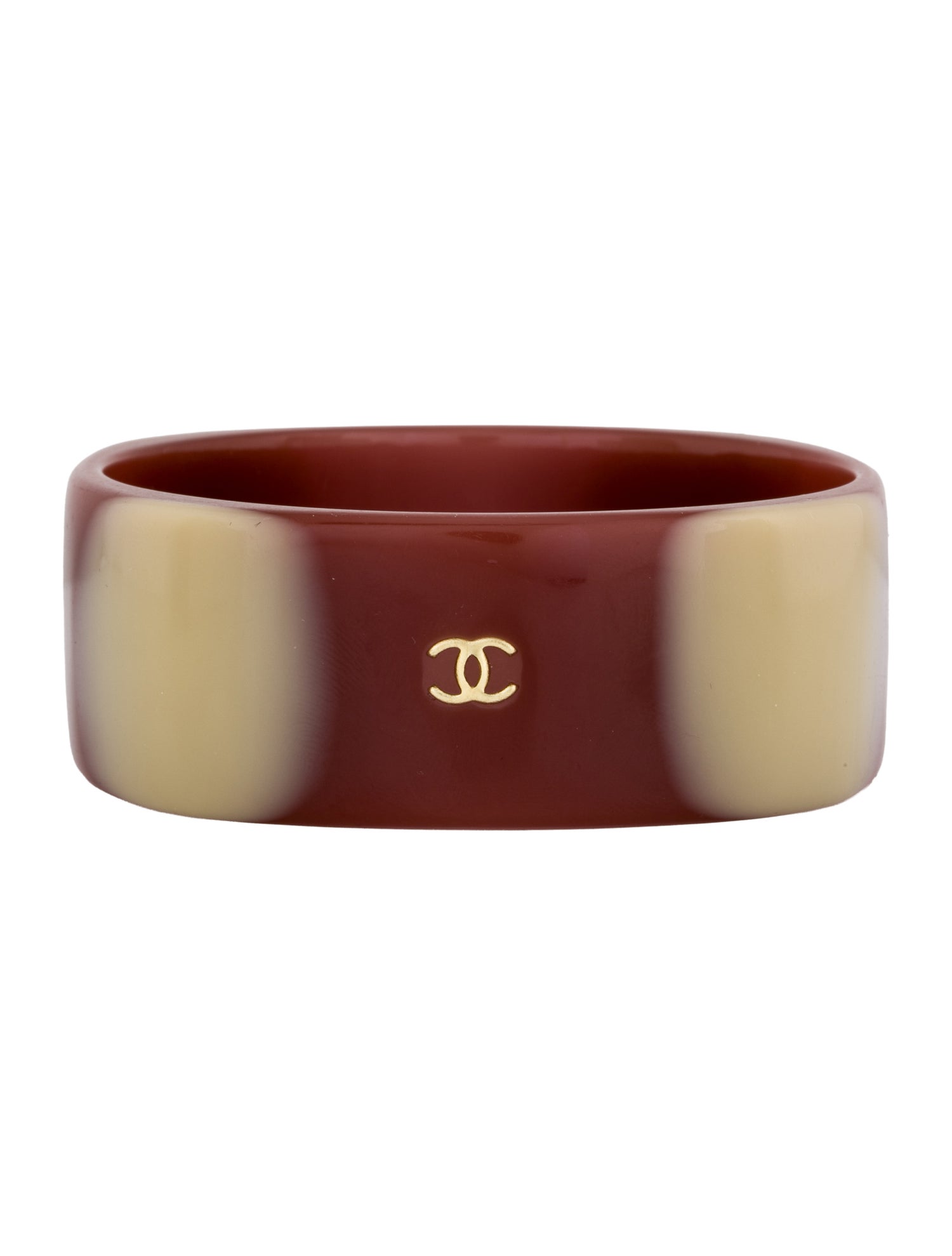 Chanel Vintage Resin CC Bangle Bracelet