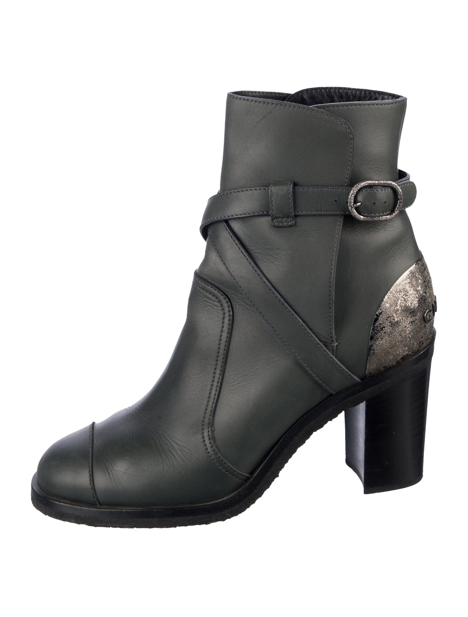 Chanel Interlocking CC Logo Lambskin Boots