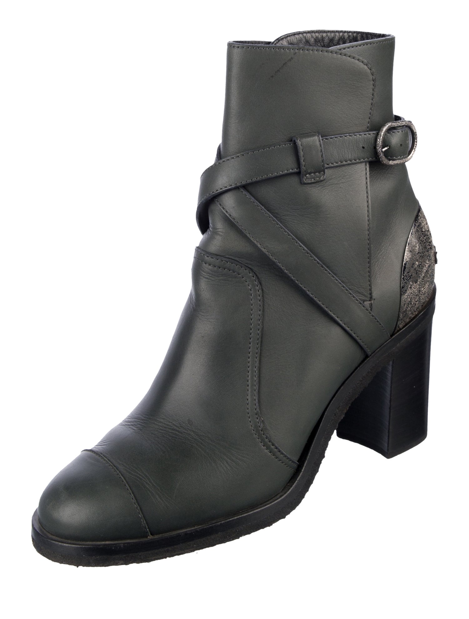 Chanel Interlocking CC Logo Lambskin Boots