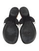 Chanel Interlocking CC Logo Patent Leather Flip Flops