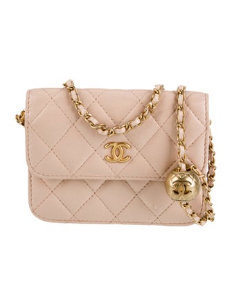 Chanel Mini Pearl Crush Clutch w/ Chain
