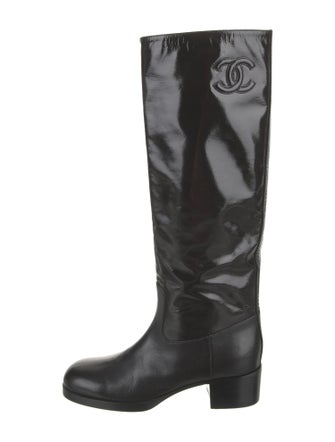Chanel 2021 Interlocking CC Logo Riding Boots