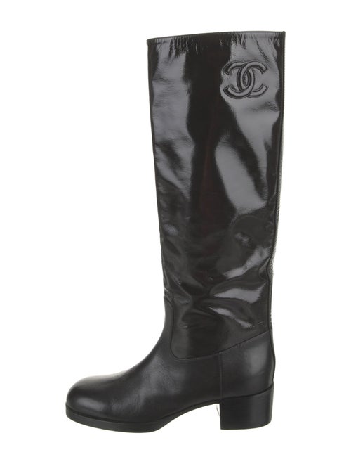 Chanel 2021 Interlocking CC Logo Riding Boots