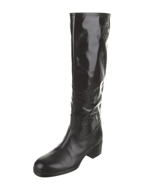 Chanel 2021 Interlocking CC Logo Riding Boots